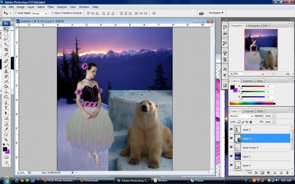 Creation of A dancers dreamland: Step 9